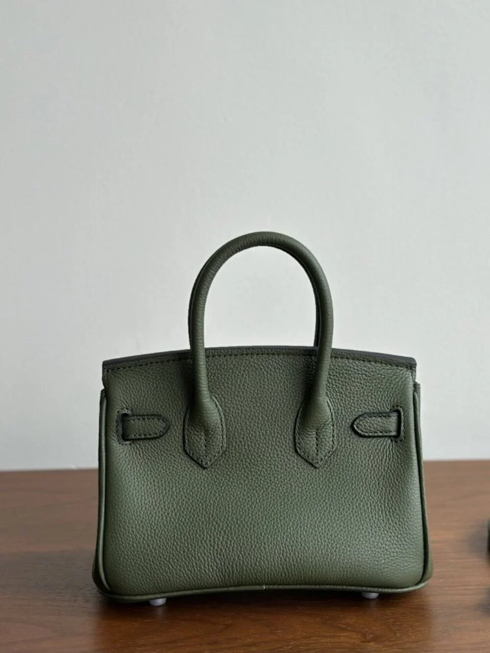 Dainty Leather Top Handle Purse